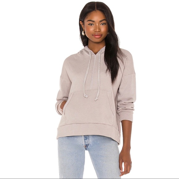 Free People Work It Out Hoodie in Grey Size Medium - Picture 1 of 7